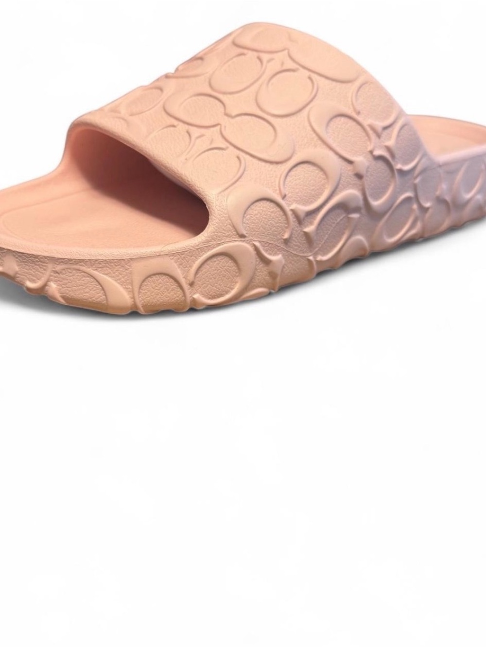 Coach Bay Slide Candy Pink Signature Sandals Size 10 NIB